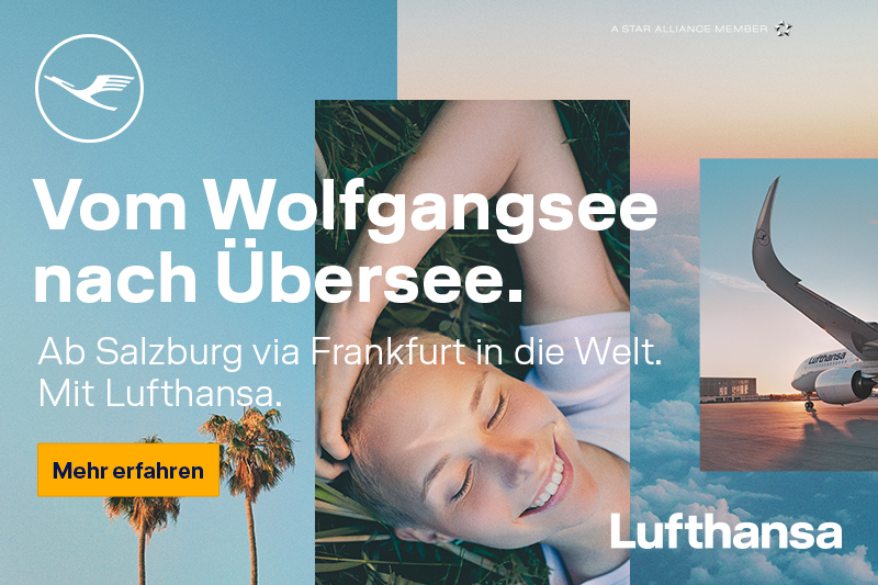 Mit Lufthansa ab Salzburg via Frankfurt in die Welt