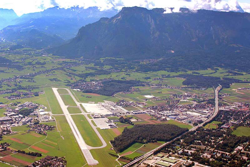 Luftbild Salzburg Airport