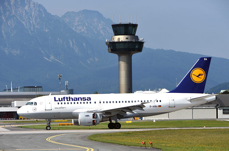 Salzburg-Frankfurt: in the future this route will be operated with an Airbus A319
