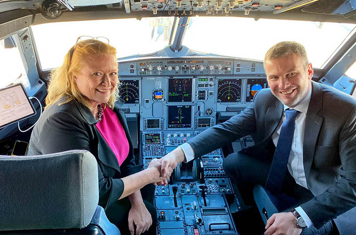 Eurowings-Airbus ist fliegender Botschafter für SalzburgerLand