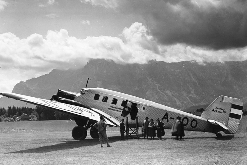 1932 Junkers G-24 auf der Linie-Wien-Zürich